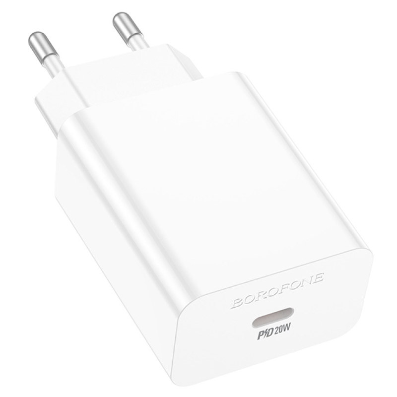 Фото СЗУ Borofone BA21A Pro Long journey PD20W (1USB-C) (White) в магазине vchehle.ua