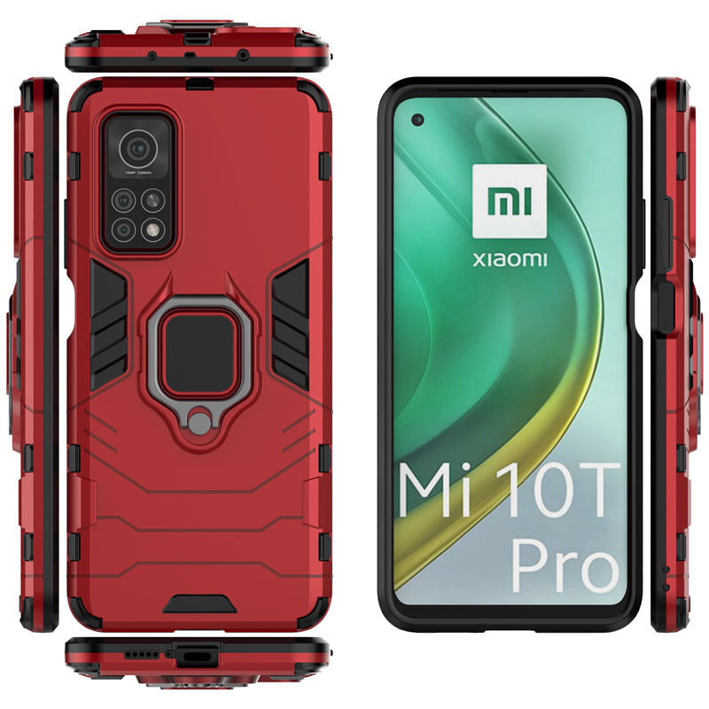 Фото Ударостійкий чохол Transformer Ring for Magnet на Xiaomi Redmi Note 11 (Global) / Note 11S (Червоний / Dante Red) в маназині vchehle.ua