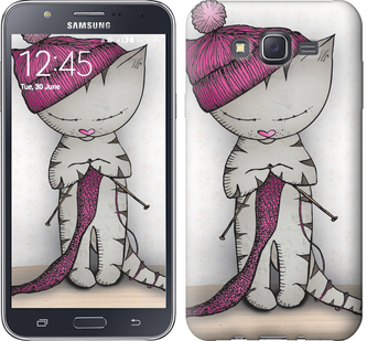 

Чохол Кішка рукодільниця на Samsung Galaxy J7 J700H 584136