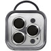 Фото Защитное стекло Metal Classic на камеру (в упак.) для Apple iPhone 14 Pro (6.1") / 14 Pro Max (6.7") (Серебряный / Silver) на vchehle.ua