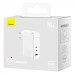 СЗУ Baseus GaN5 Pro 2Type-C+USB 140W EU (with Type-C to Type-C 140W (1m)) (CCGP100201) (White) в магазине vchehle.ua