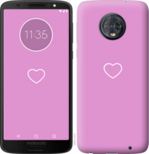 Чехол Сердце 2 для Motorola Moto G6 Plus