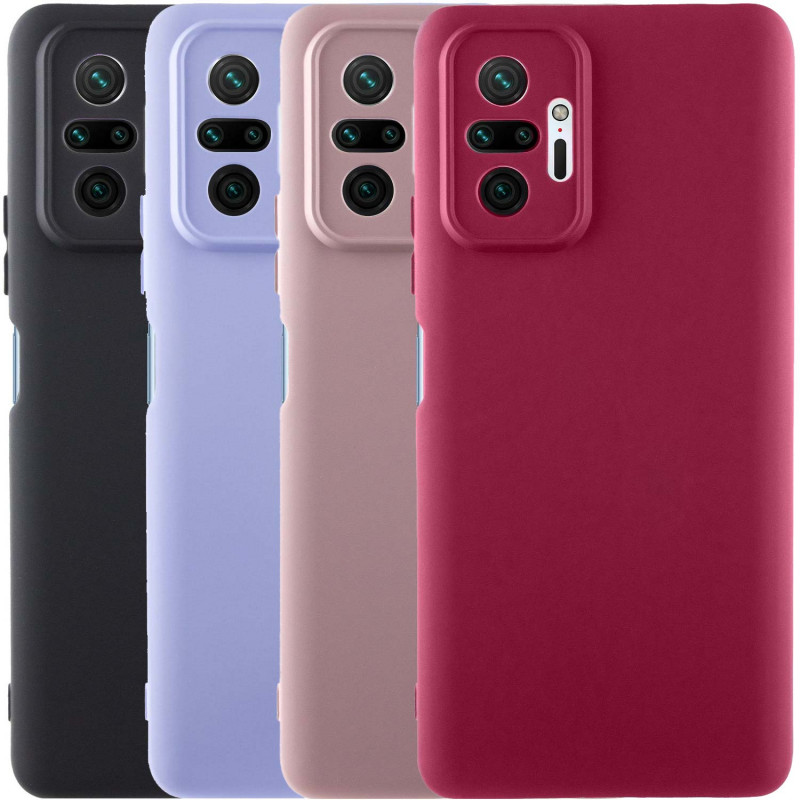 Чехол TPU GETMAN Liquid Silk Full Camera для Xiaomi Redmi Note 10 Pro / 10 Pro Max
