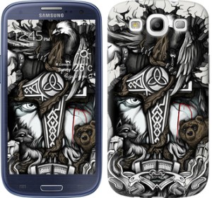 Чехол Тату Викинг для Samsung Galaxy S3 Duos I9300i