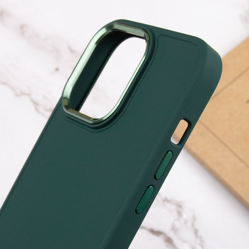 Купить TPU чехол Bonbon Metal Style для Apple iPhone 14 Pro Max (6.7") (Зеленый / Pine green) на vchehle.ua