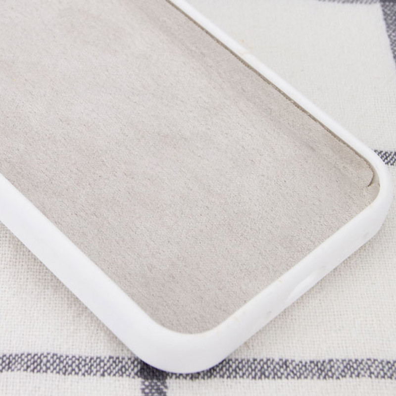Чехол Silicone Case Full Protective (AA) NO LOGO для Apple iPhone 16 Pro (6.3") (Белый / White) в магазине vchehle.ua