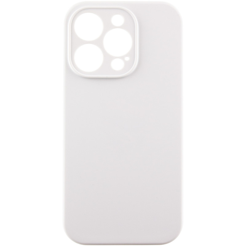 Чехол Silicone Case Full Camera Protective (AA) NO LOGO для Apple iPhone 16 Pro (6.3") (Белый / White)