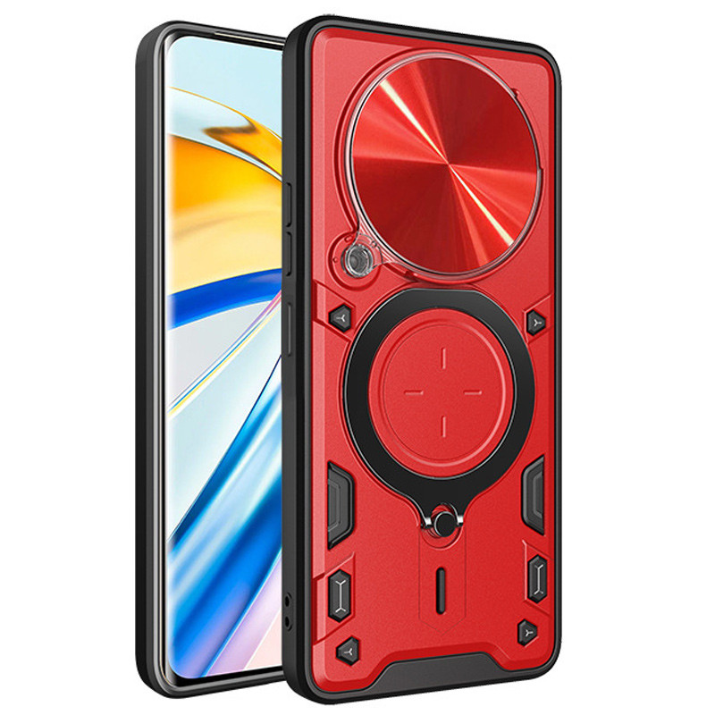 Фото Удароміцний чохол Bracket case with Magnetic на Xiaomi Redmi 14C / Poco C75 (Red) на vchehle.ua