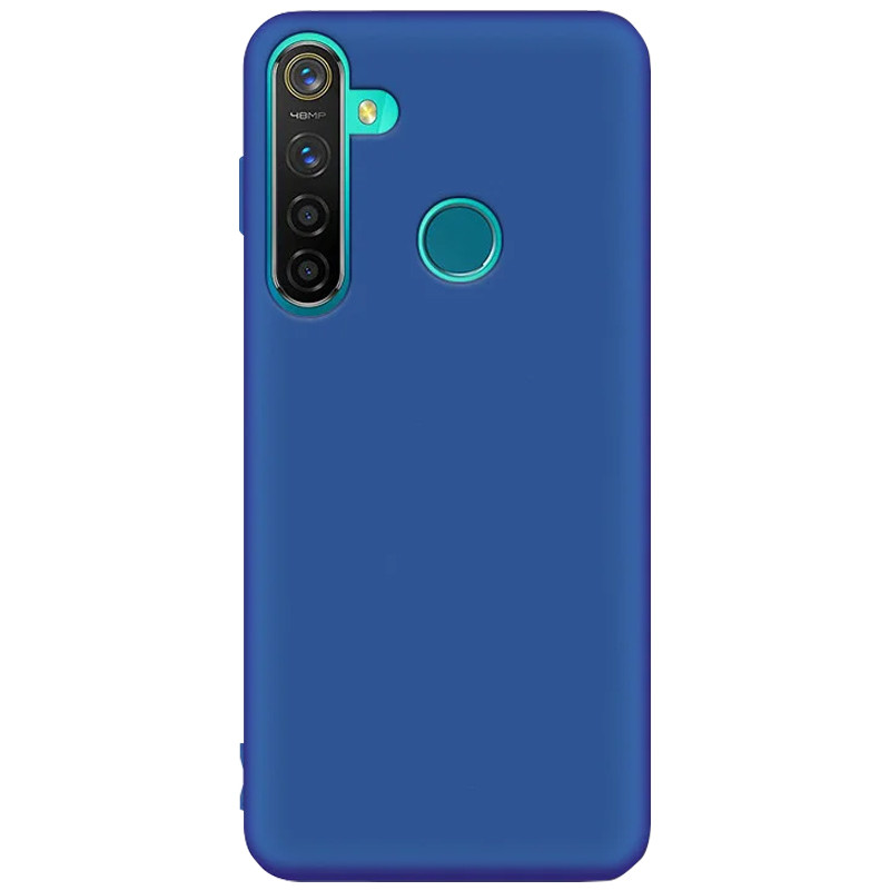 Чохол Silicone Cover Full Protective (AA) на Realme 5 (Синій / Navy Blue)