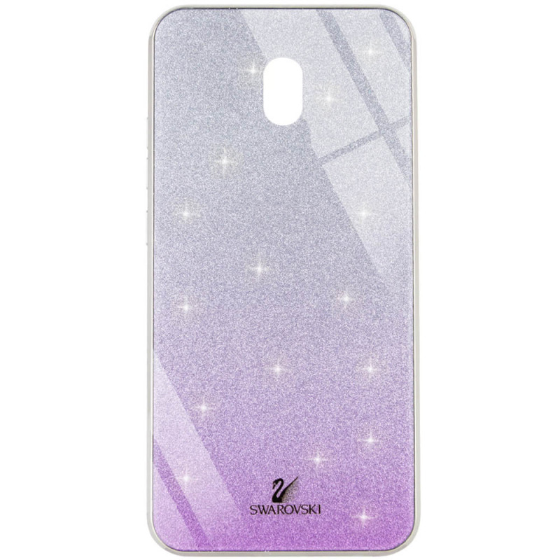 

TPU+Glass чехол Swarovski для Xiaomi Redmi 8a (Фиолетовый) 861292