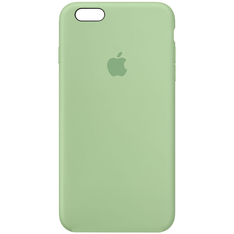 Чохол Silicone Case Full Protective (AA) на Apple iPhone 6/6s (4.7") (Зелений / Pistachio)