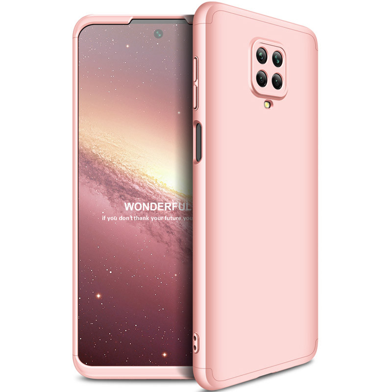 Пластиковая накладка GKK LikGus 360 градусов (opp) для Xiaomi Redmi Note 9s/Note 9 Pro/9 Pro Max (Розовый / Rose Gold)