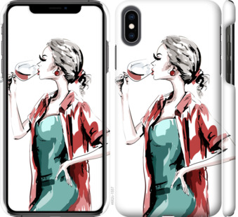 

Чехол Девушка с бокалом для iPhone XS Max 841269