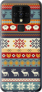 

Чехол Рождественский орнамент для Tecno Camon 16 SE CE7j 1602601