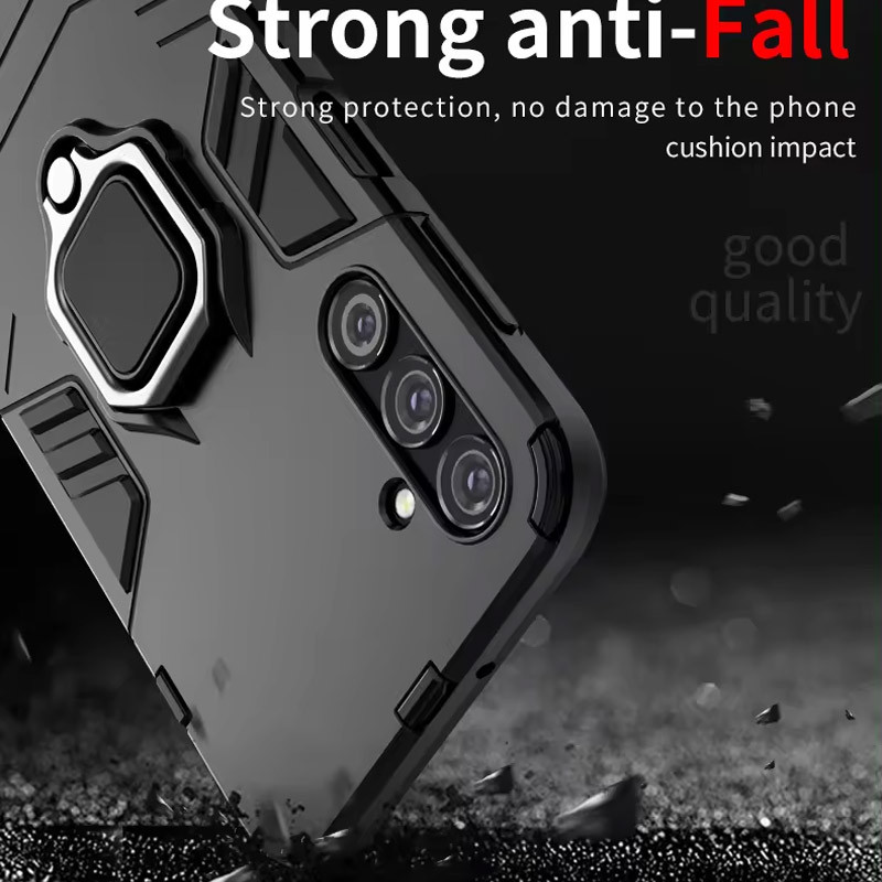 Заказать Ударопрочный чехол Transformer Ring for Magnet для Samsung Galaxy M52 (Черный / Soul Black) на vchehle.ua