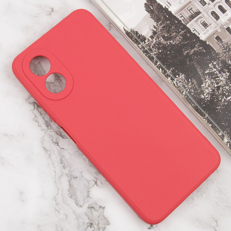 Фото Силіконовий чохол Candy Full Camera на Oppo A58 4G (Червоний / Camellia) на vchehle.ua