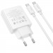 СЗУ Hoco C142A Direct PD20W+QC3.0 (1USB-A/1C) + кабель Type-C to Type-C (White) в магазине vchehle.ua