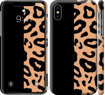 Чехол Пятна леопарда для iPhone XS