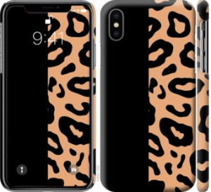 Чехол Пятна леопарда для iPhone XS