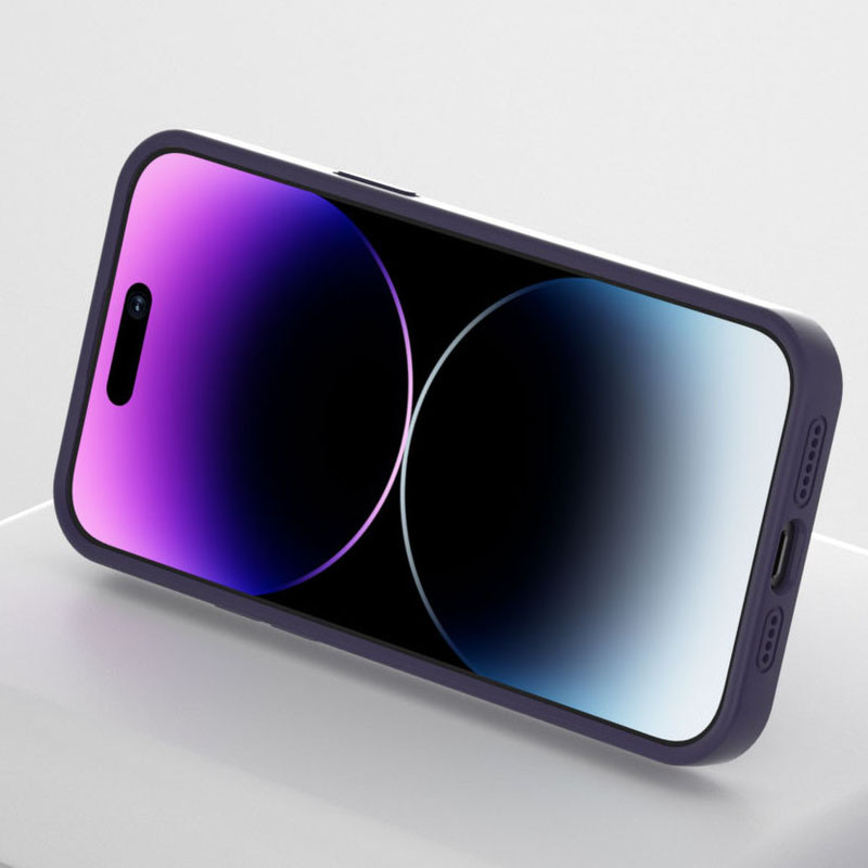 Чохол Silicone Case Full Protective NO LOGO with Ring на Apple iPhone 12 Pro Max (6.7") (Purple) в магазині vchehle.ua
