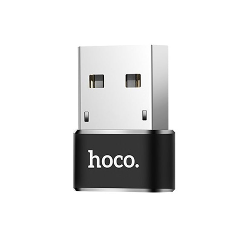 Переходник Hoco UA6 OTG USB to Type-C (Черный) в магазине vchehle.ua