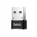 Переходник Hoco UA6 OTG USB to Type-C (Черный) в магазине vchehle.ua