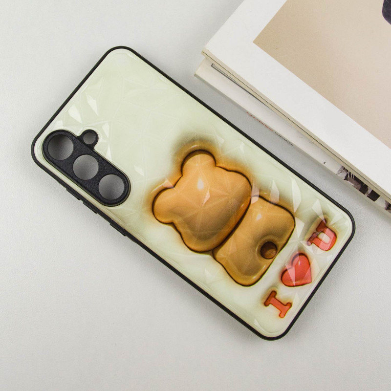 Фото TPU+PC чохол Prisma Fluffie на Samsung Galaxy A35 (Bear) в маназині vchehle.ua