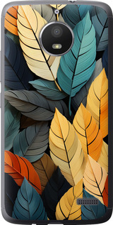 

Чохол Кольорове листя на Motorola Moto E4 1629777
