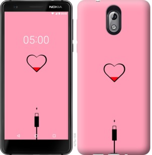 

Чехол Подзарядка сердца1 для Nokia 3.1 730490