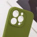 Чохол Silicone Case Full Camera Protective (AA) NO LOGO на Apple iPhone 13 Pro (6.1") (Зелений / Dark Olive) в магазині vchehle.ua