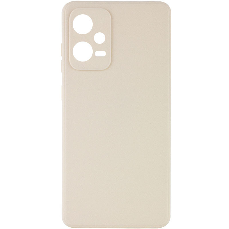 Силиконовый чехол Candy Full Camera для Xiaomi Redmi Note 12 Pro 5G (Бежевый / Antique White)