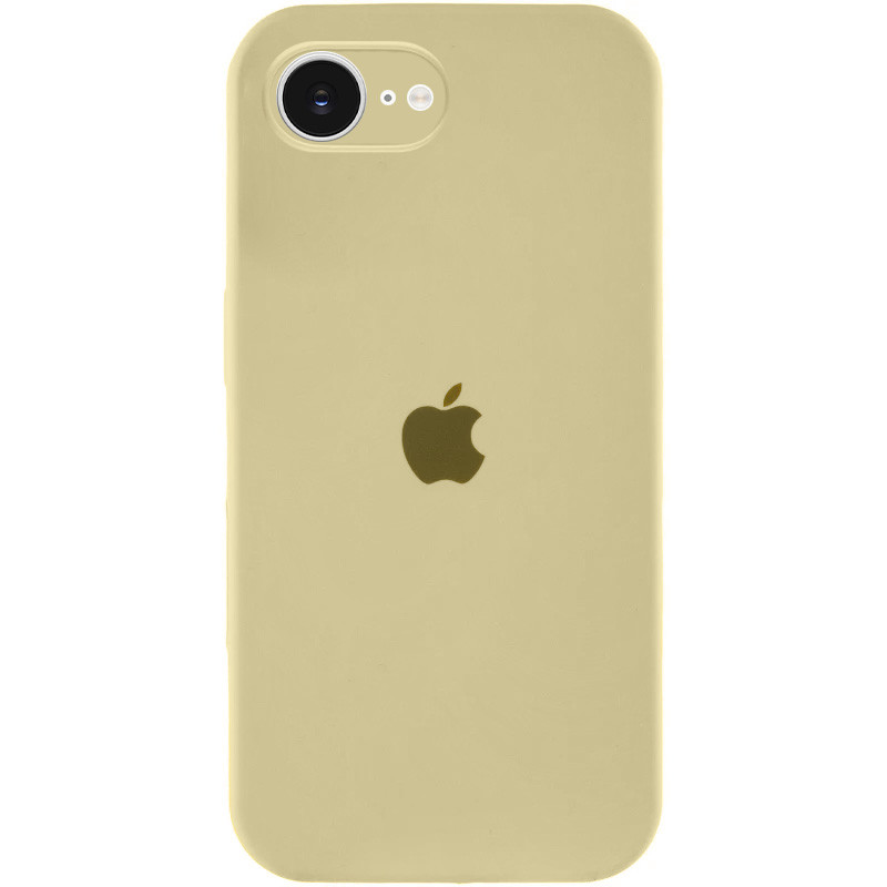 Чохол Silicone Case Full Camera Protective (AA) на Apple iPhone 16e (6.1") (Жовтий / Mellow Yellow)