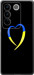 Чохол Жовто-блакитне серце на Vivo S16 Pro