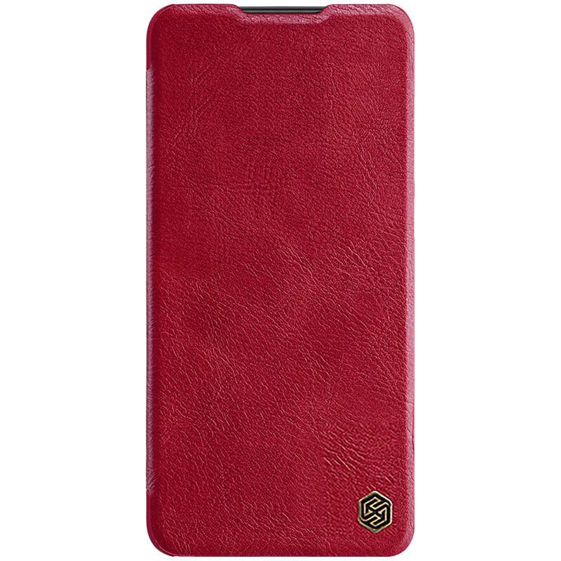 Кожаный чехол (книжка) Nillkin Qin Pro Camshield для Xiaomi Poco X4 Pro 5G (Красный)