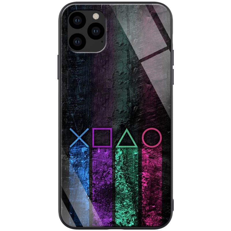 

TPU+Glass чехол ForFun для Apple iPhone 11 Pro (5.8") (Разноцветный PS / Малиновый) 790087