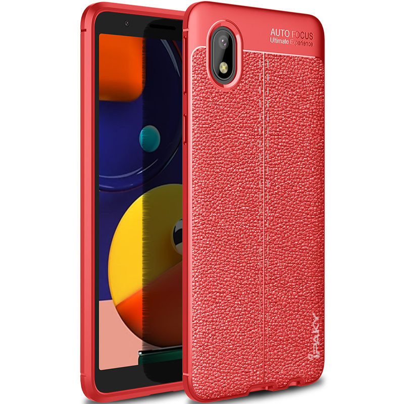 

TPU чехол iPaky Litchi Series для Samsung Galaxy M01 Core (Красный) 931630