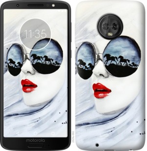

Чехол Девушка акварелью для Motorola Moto G6 763573