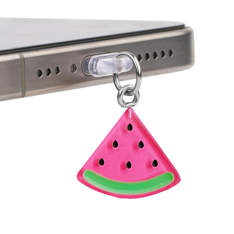 Заглушка силіконова Type-C з підвіскою IP44 (Watermelon)