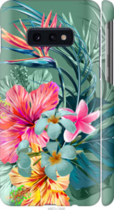 Чехол Тропические цветы v1 для Samsung Galaxy S10e
