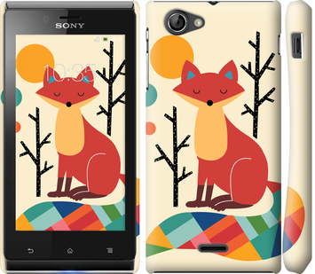 

Чехол Rainbow fox для Sony Xperia J ST26i 576990