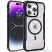 TPU+PC чехол Defense Clear with Magnetic Safe для Apple iPhone 15 Pro Max (6.7") (Черный)