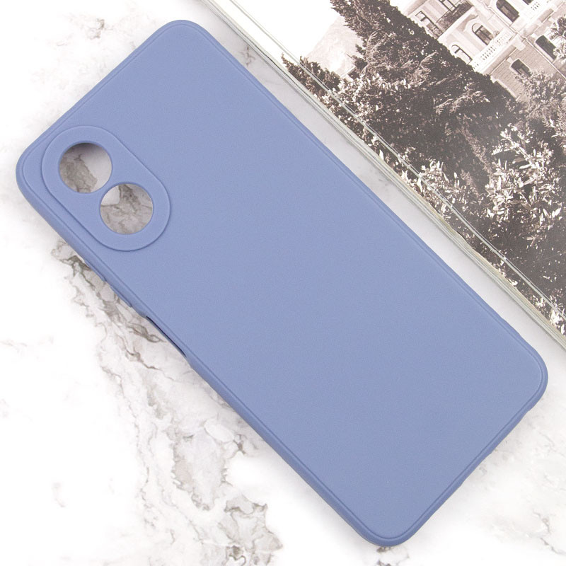 Фото Силіконовий чохол Candy Full Camera на Oppo A58 4G (Блакитний / Mist blue) на vchehle.ua