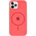 Фото Чехол Silicone Case Full Protective (AA) with Magnetic Safe для Apple iPhone 11 Pro Max (6.5") (Арбузный / Watermelon red) на vchehle.ua