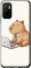 Чехол Funny Capybara CEO Working для Xiaomi Redmi Note 10 5G