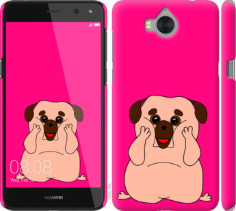 

Чехол Весёлый мопс для Huawei Y5 2017 928652