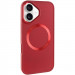 TPU чехол Bonbon Metal Style with Magnetic safe для Apple iPhone 16 (6.1") (Красный / Red)