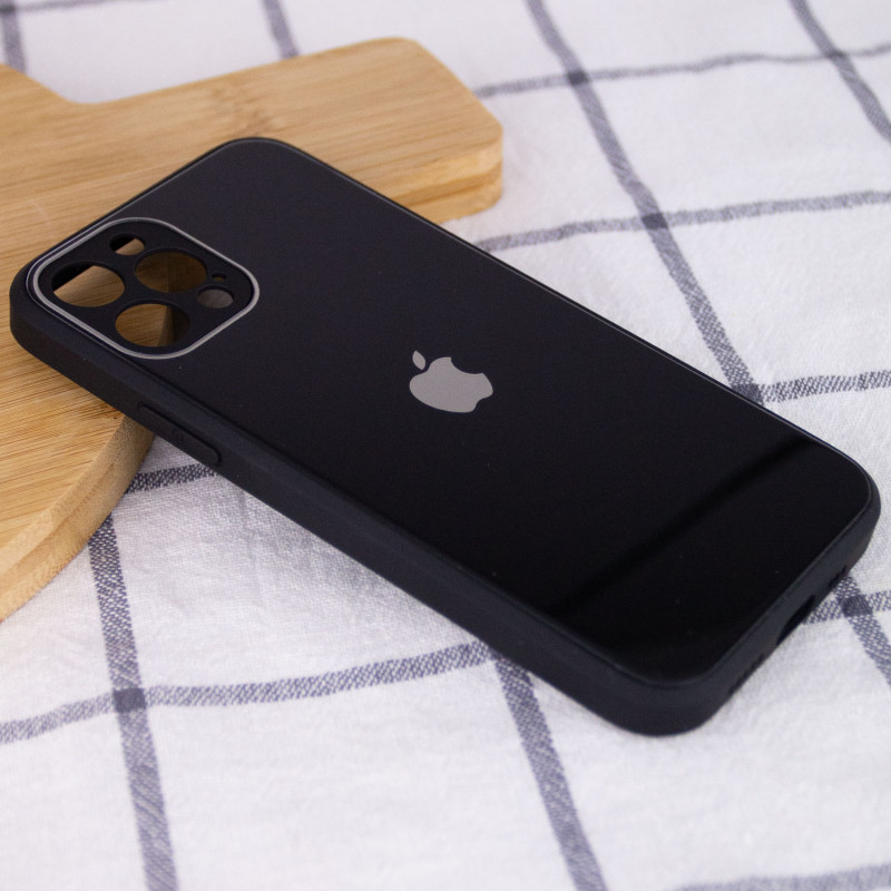Фото Уценка TPU+Glass чехол GLOSSY Logo Full camera (opp) для Apple iPhone 12 Pro Max (6.7") (Царапина / Черный) на vchehle.ua