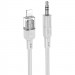 Аудіо кабель Aux Hoco UPA27 Spirit transparent (Lightning to AUX 3.5mm) (1.2m) (Gray)