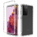 Чохол TPU + PC Full Body з захистом 360 на Samsung Galaxy S21 Ultra (Прозорий)
