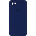 Чехол Silicone Case Square Full Camera Protective (AA) для Apple iPhone 7 / 8 / SE (2020) (4.7") (Темно-синий / Midnight blue)